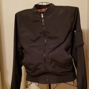 Ring of Fire Black and Orange Flight Jacket